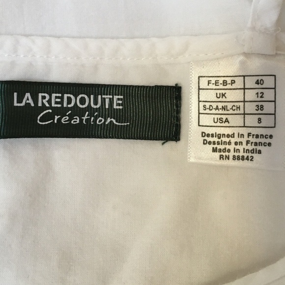 La Redoute Creation White Cotton Slip Dress Size 8 - Picture 7 of 12